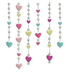 Stickdatei - Herzvorhang